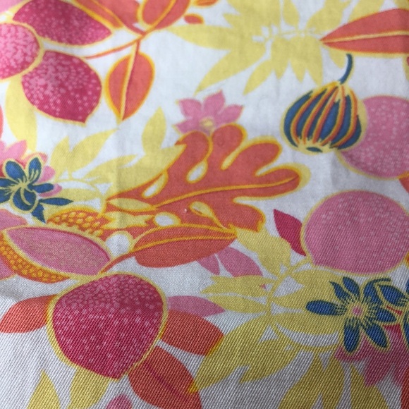 Talbots Tropical Floral Perfect Crop Pants Pink Orange Yellow Women’s Curvy 6 - Picture 10 of 12